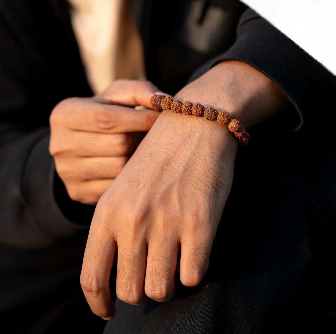 100% Original & Energised 5 Mukhi Rudraksha Bracelet