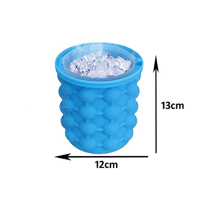 Silicone Ice Cube Maker Genie Space Saving Kitchen Ice Bucket