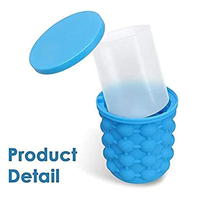 Silicone Ice Cube Maker Genie Space Saving Kitchen Ice Bucket