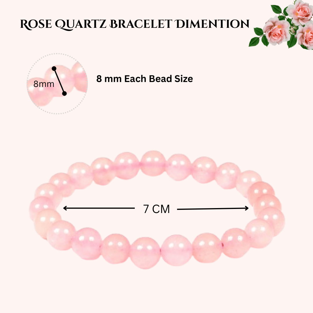 100% Original & Energized Rose Quartz Bracelet